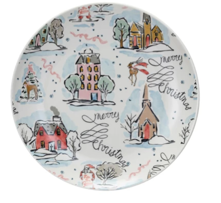 Holiday Stoneware Plate