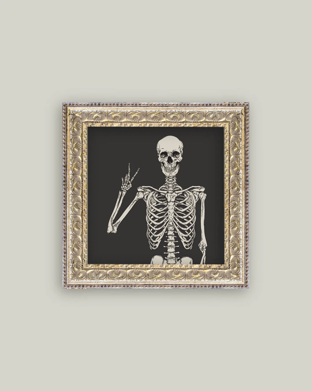 Peace Skeleton Framed Art
