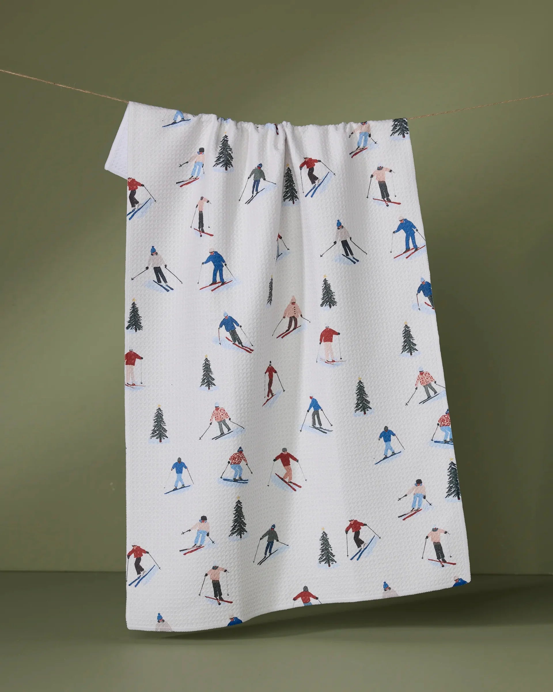 Geometry Alpine Run Tea Towel