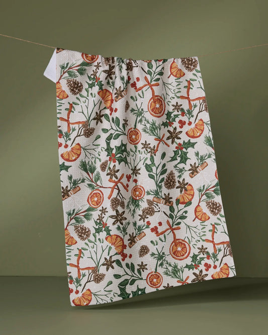 Geometry Canela Tea Towel