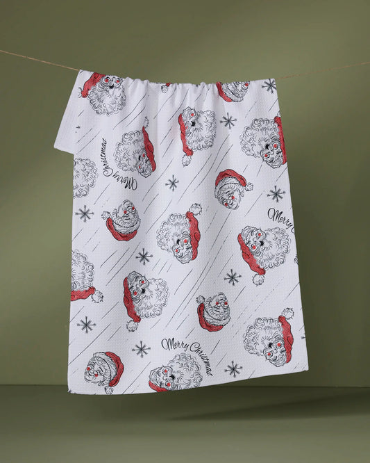 Geometry Claus Family Tea Towel