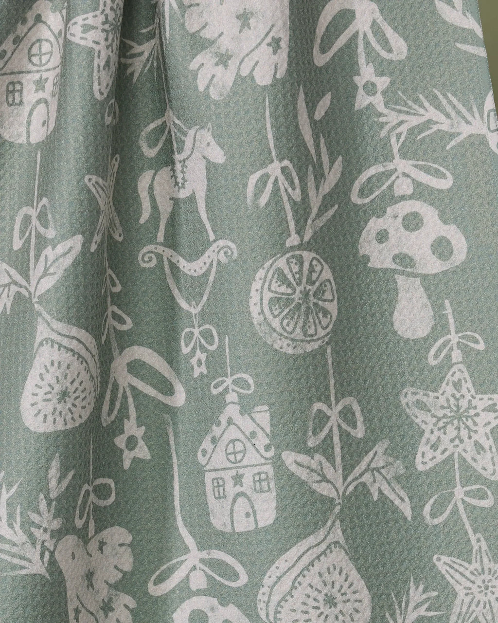 Geometry Cozy Ornaments Tea Towel