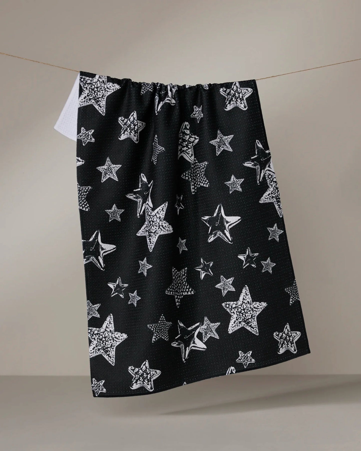 Geometry Sparkling Night Tea Towel