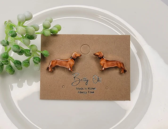 Dog Stud Earrings