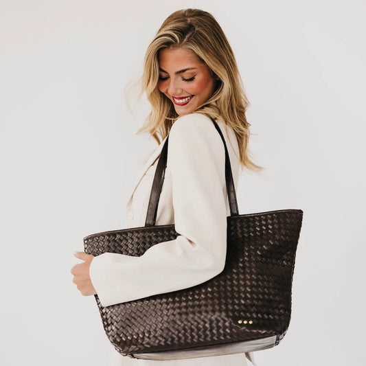 Woven Tiffany Organizer Tote Bag