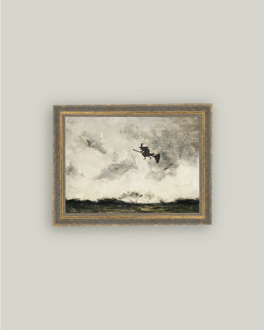 Flying Witch Framed Art