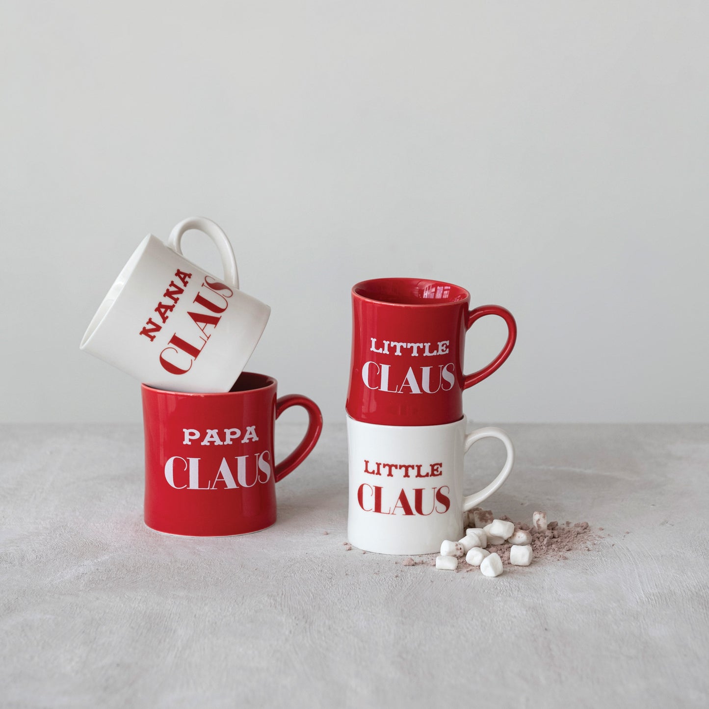 Papa + Nana Claus Mugs