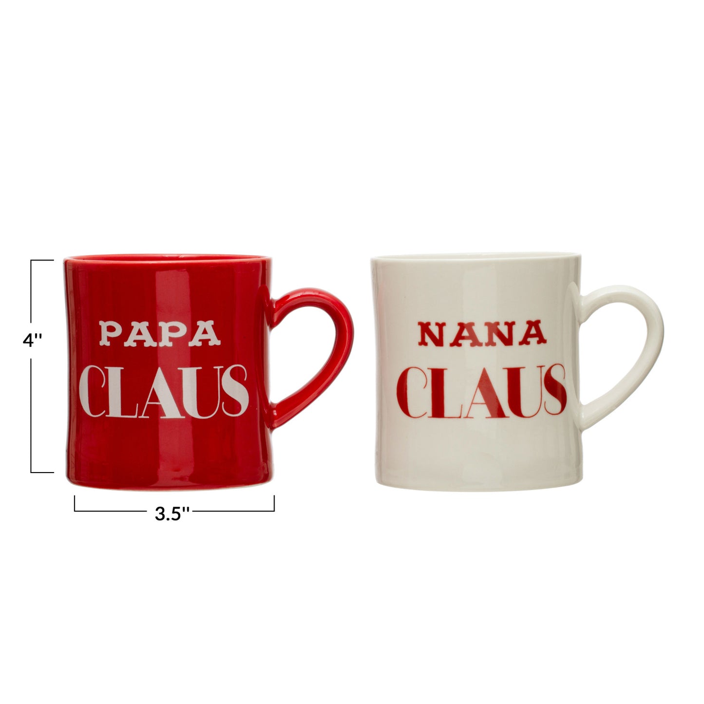 Papa + Nana Claus Mugs