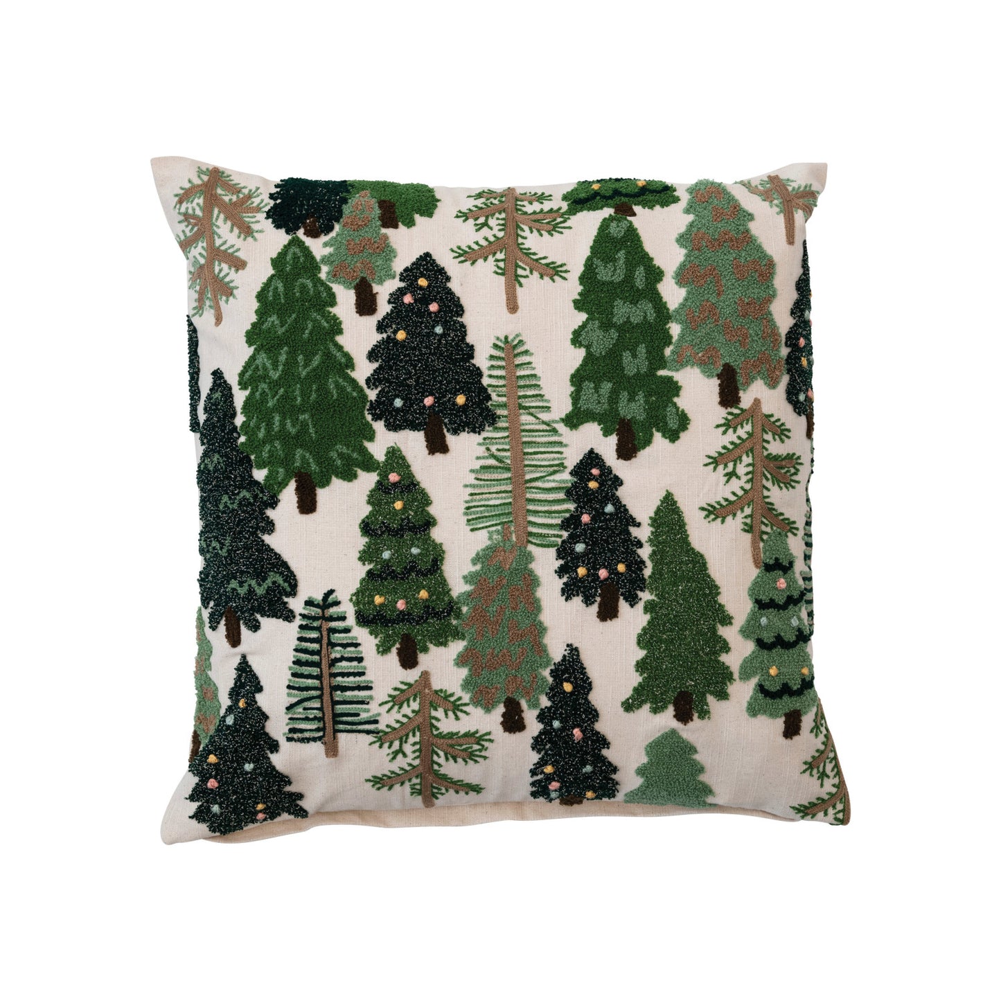 French Knots + Trees Pillow