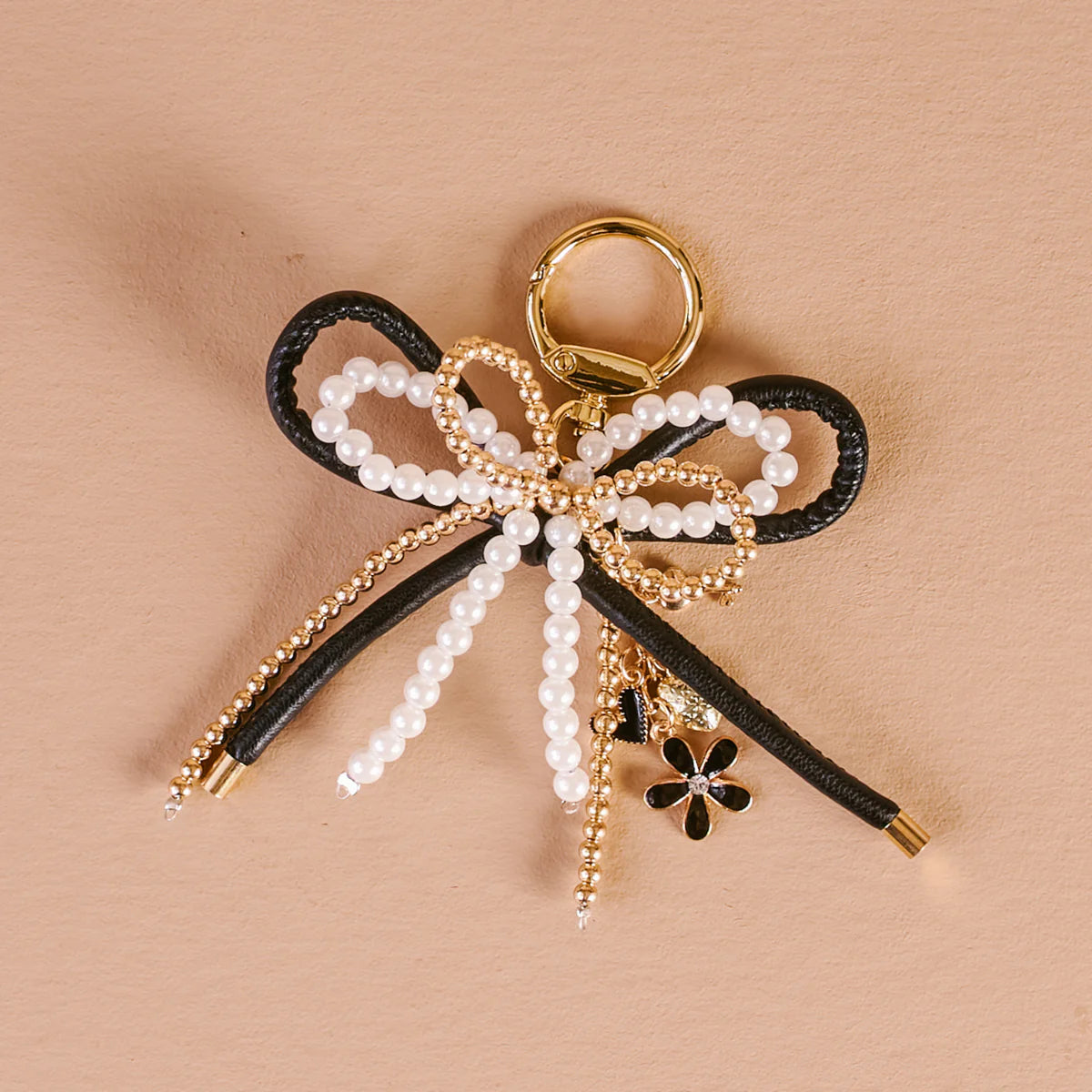 Layered Bow Bag Charm