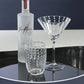 Portofino White Dot Martini Glass