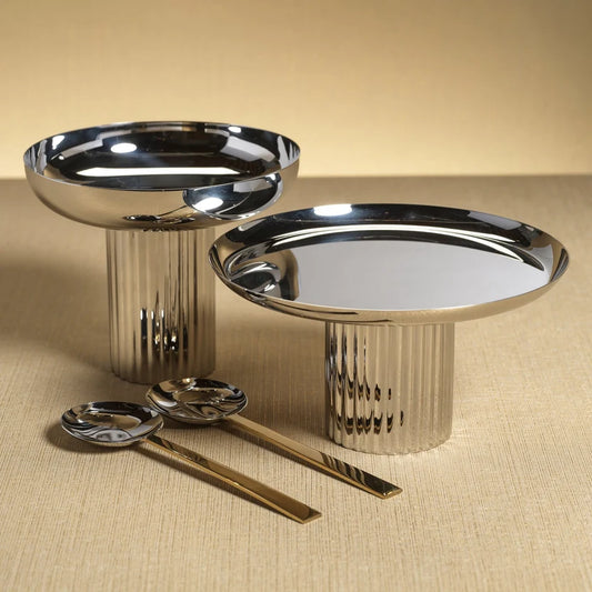 Polished Nickel Cake Stand