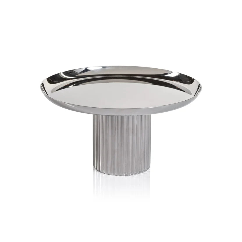 Polished Nickel Cake Stand