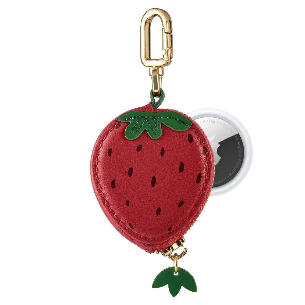 Strawberry Airtag Bag Charm