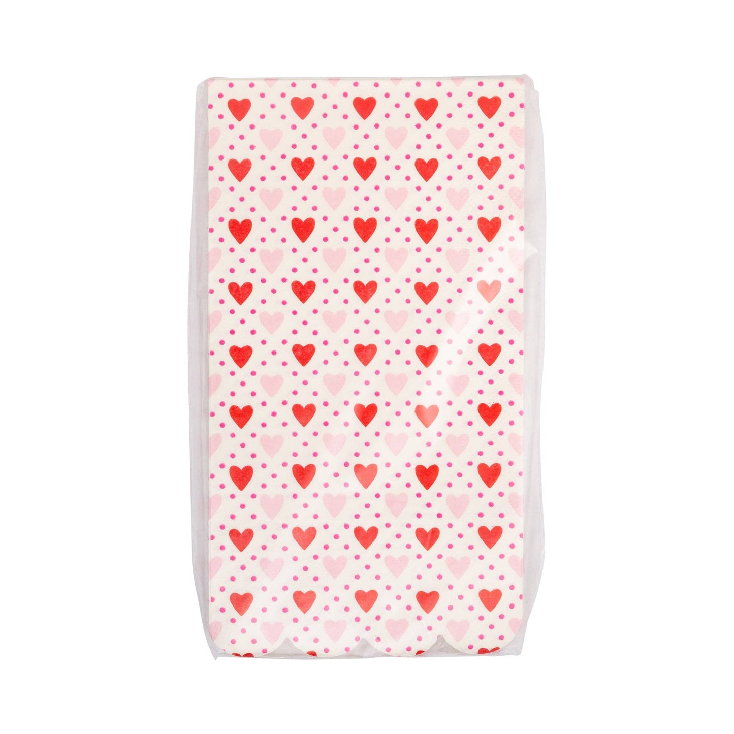 Pink and Red Hearts Paper Guest Napkins