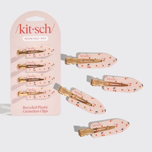 Cherry Print Creaseless Clips