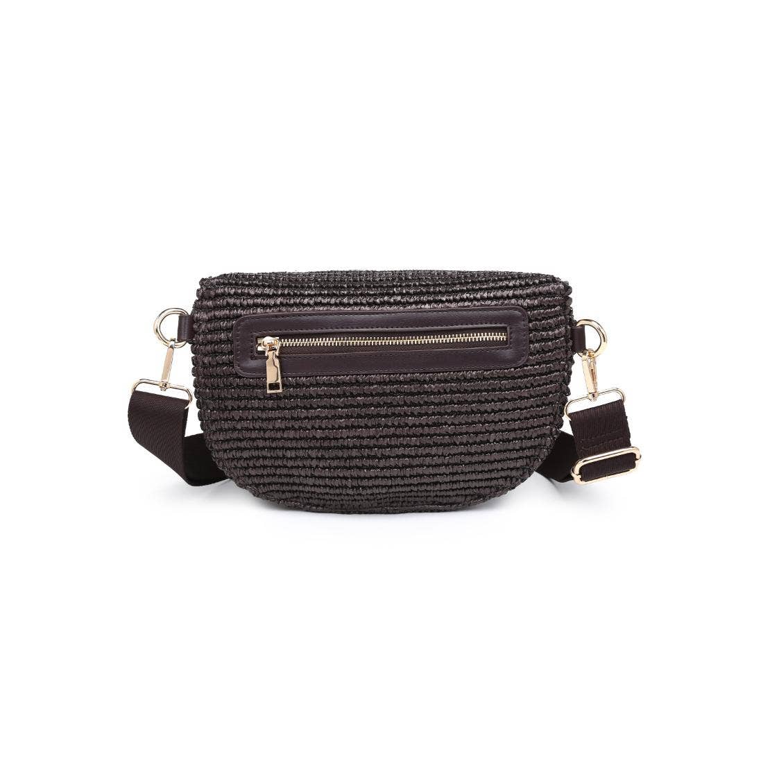 Woven Chocolate Belt Bag