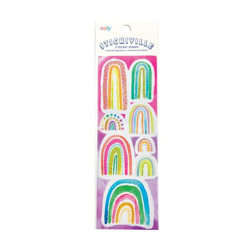 Watercolor Rainbows Stickers