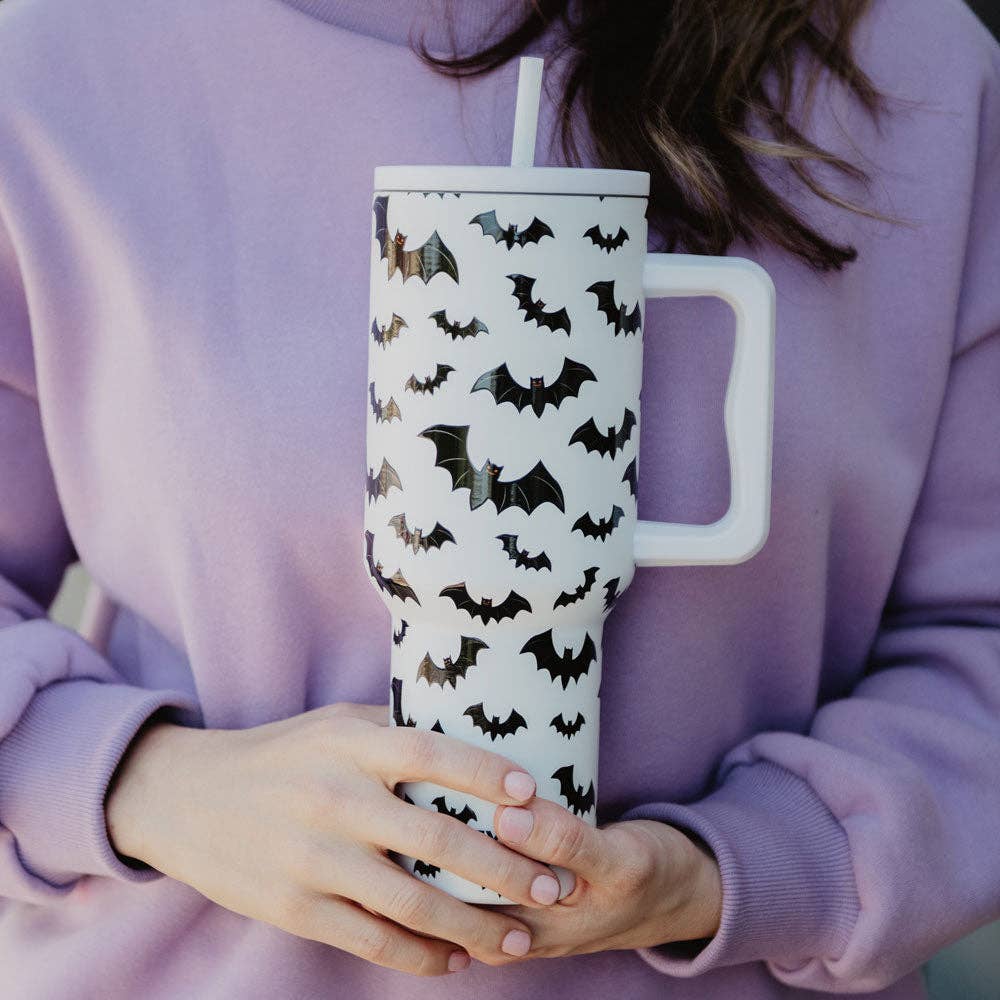 Bats Halloween Tumbler