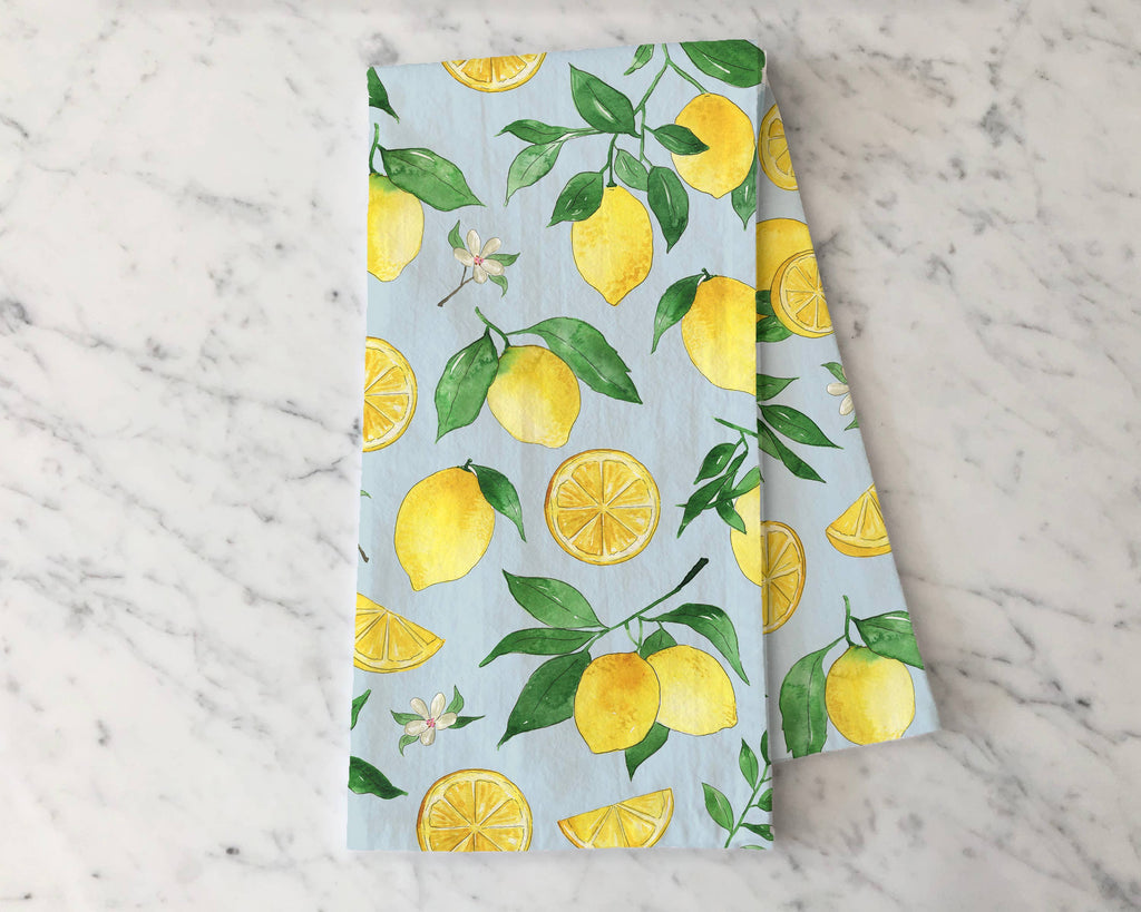 Zesty Lemons Tea Towel