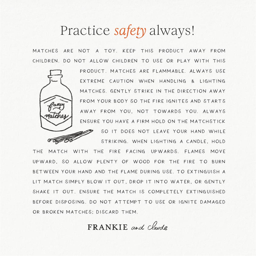 Frankie & Claude Matches