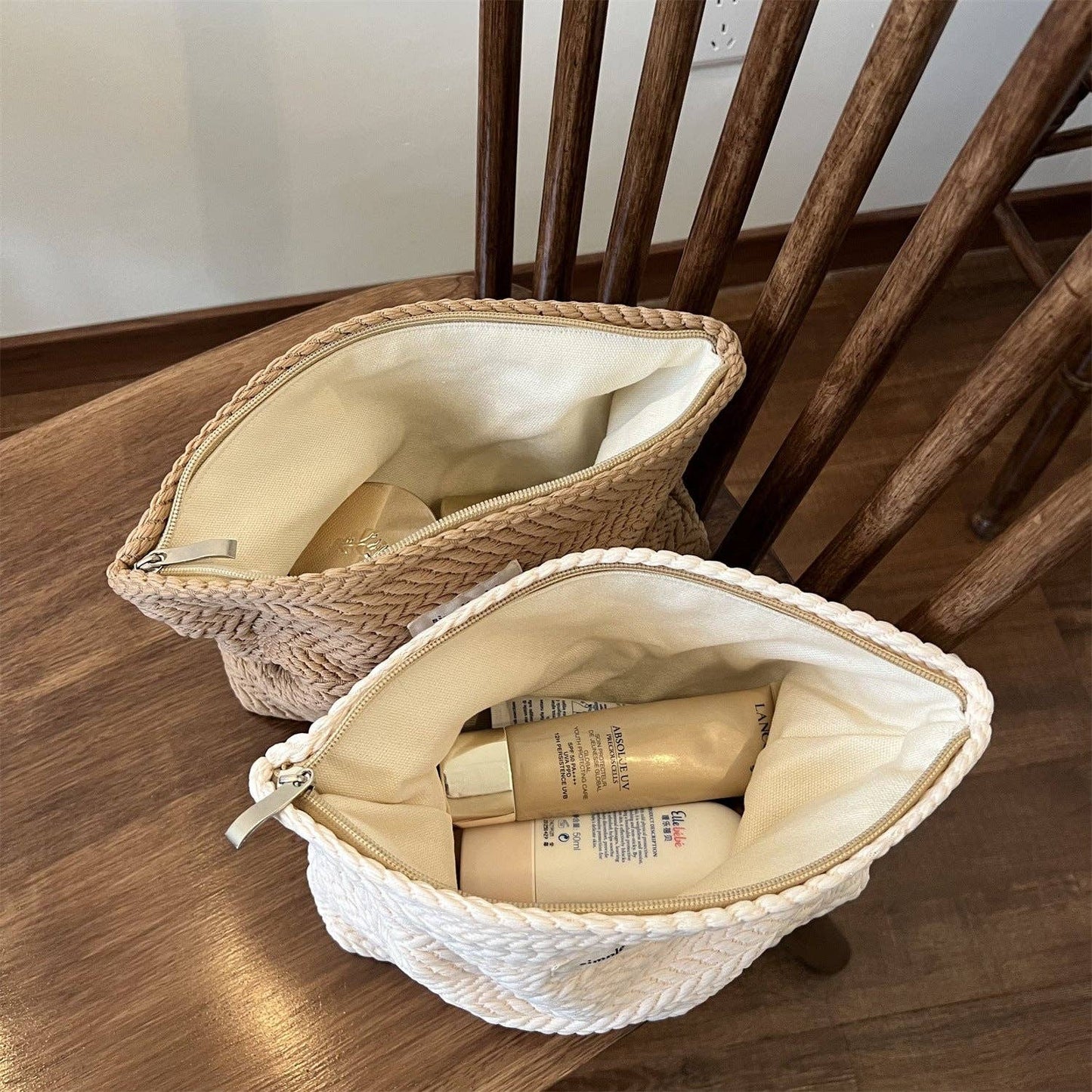 Canvas Makeup Bag