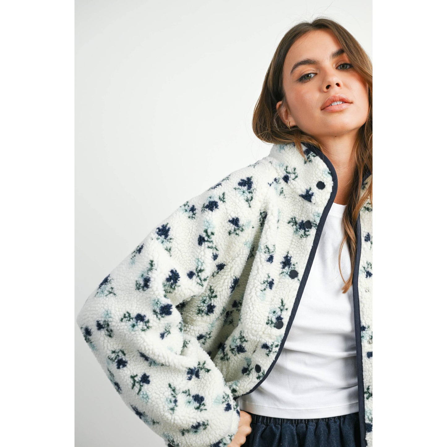 Floral Fleece Jacket