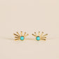 Sun Ray Gold Earrings