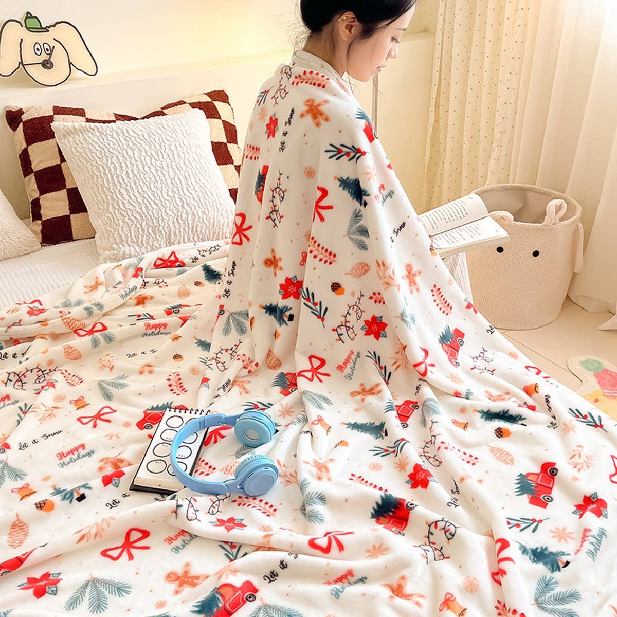 Fuzzy Christmas Throw