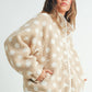 Polka Dot Button Down Jacket