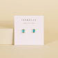 Baguette Turquoise Earrings