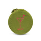 Olive Velvet Jewelry Zip Case
