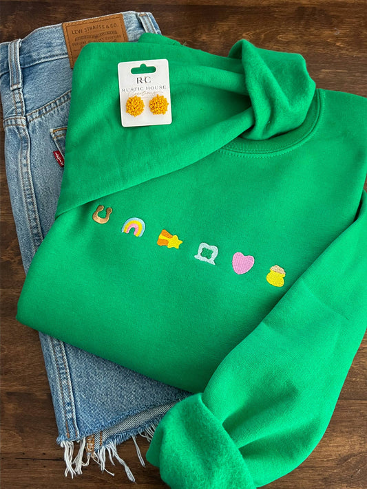 Lucky Charms Embroidered Sweatshirt
