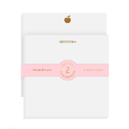 Two Pack Apple + Pencil Notepads