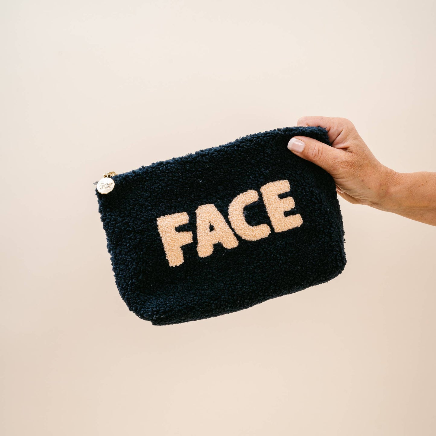 Face Teddy Pouch Navy