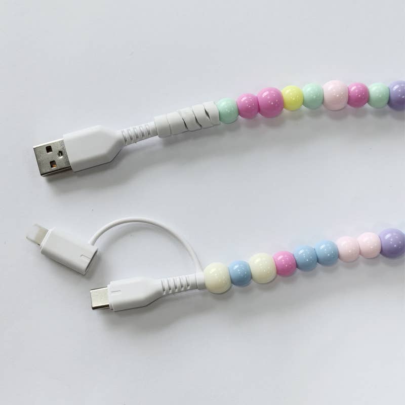 Beaded 2 in 1 Phone Charger