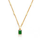 Emerald Green Pendant Necklace