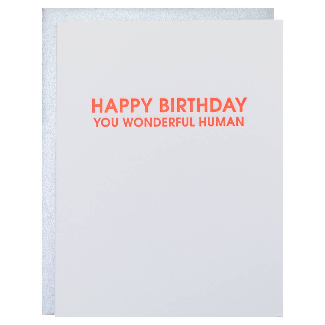 Happy Birthday You Wonderful Human Card