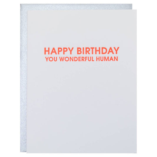 Happy Birthday You Wonderful Human Card