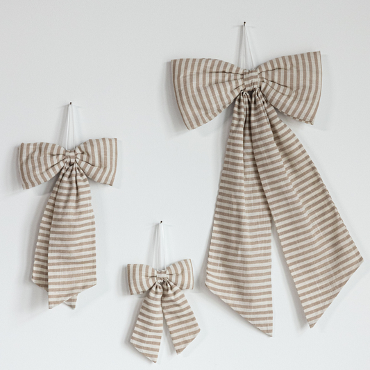 Striped Fabric Bow