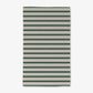 Deep Green Stripes Luxe Hand Towel