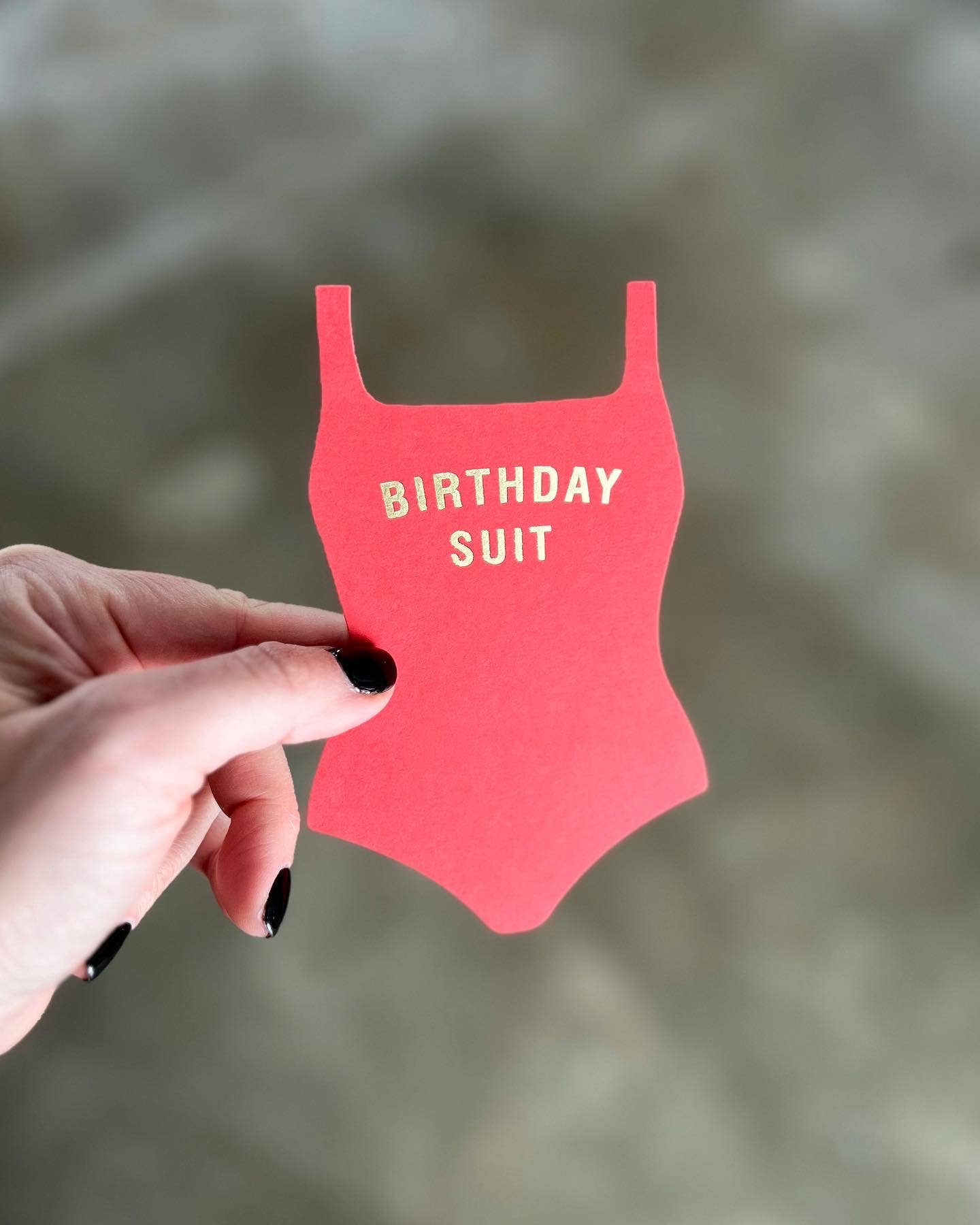 Birthday Suit Greeting Note Card