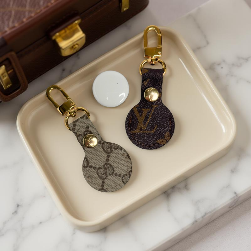 Upcycled Designer Airtag Keychain