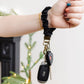 Black Luxe Scrunchie Keychain