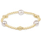 Enewton Signature Cross Admire Pearl Pattern 3mm Gold Bead Bracelet
