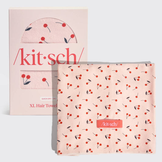 Cherry Hair Towel Wrap