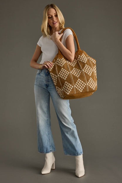Diamond Pattern Tote