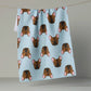 Geometry Frenchie Faces Tea Towel