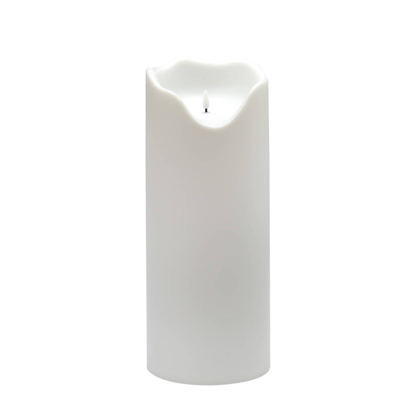 White Flameless Outdoor Candle