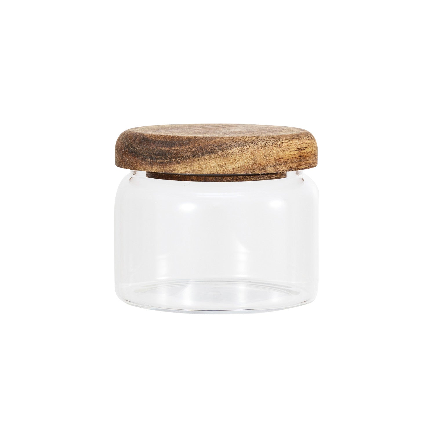 8 oz. Glass Canister w/ Acacia Wood Lid